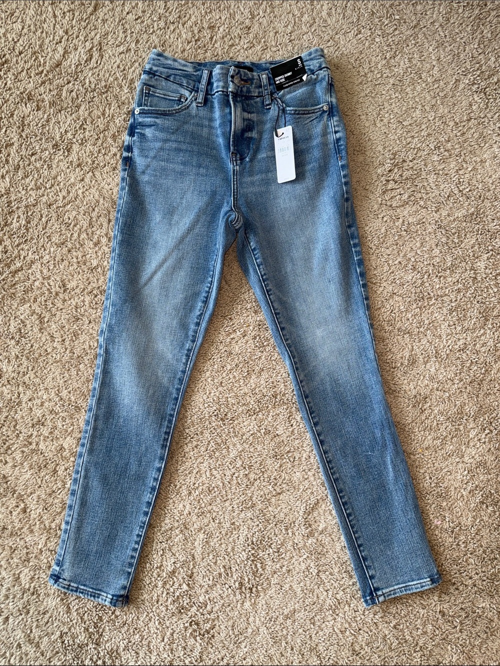 Express Cropped Skinny Mid-Rise Jeans